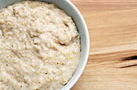 Porridge, a great start to a cold winter morning Photo of a bowl of porridge